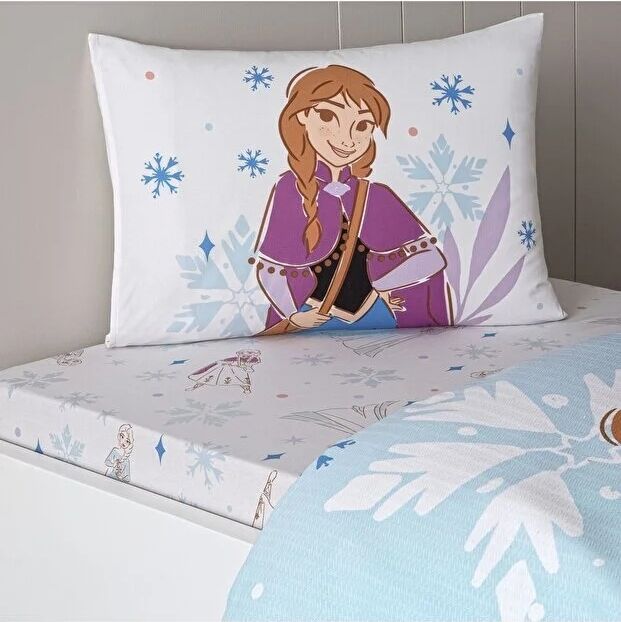 Taç Ranforce Tek Kişilik Lisanlı Pike Takımı Frozen Family