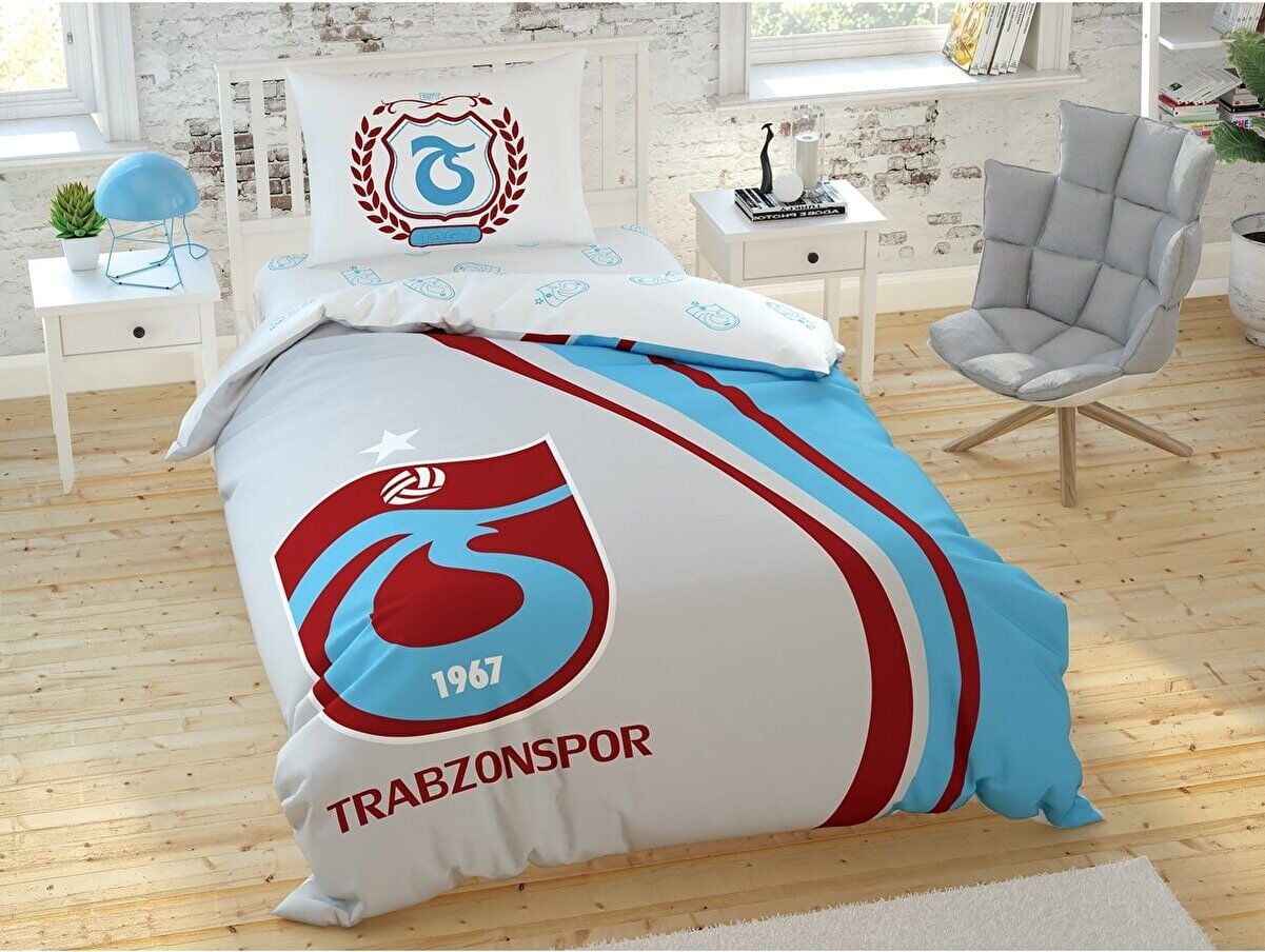 Taç Trabzonspor 1967 Logo Tek Kişilik Nevresim Özel Seri Trabzonspor 1967 Logo