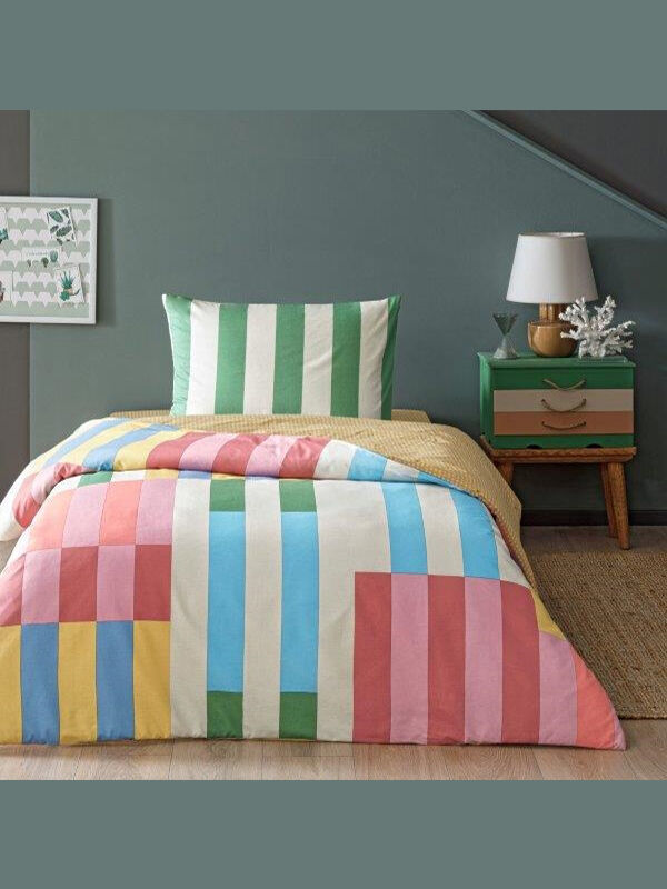 Taç Genç Modası Nevresim Takımı Taffy Pembe Tek Kişilik