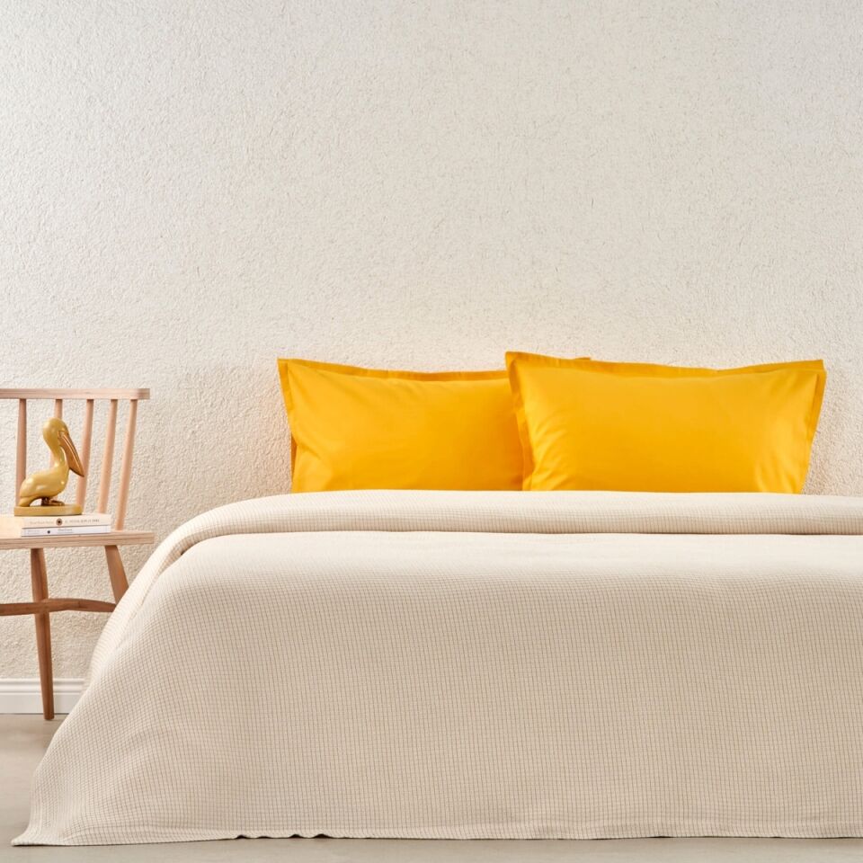 Taç Plain Bmr Çift Kişilik Private Set Sarı