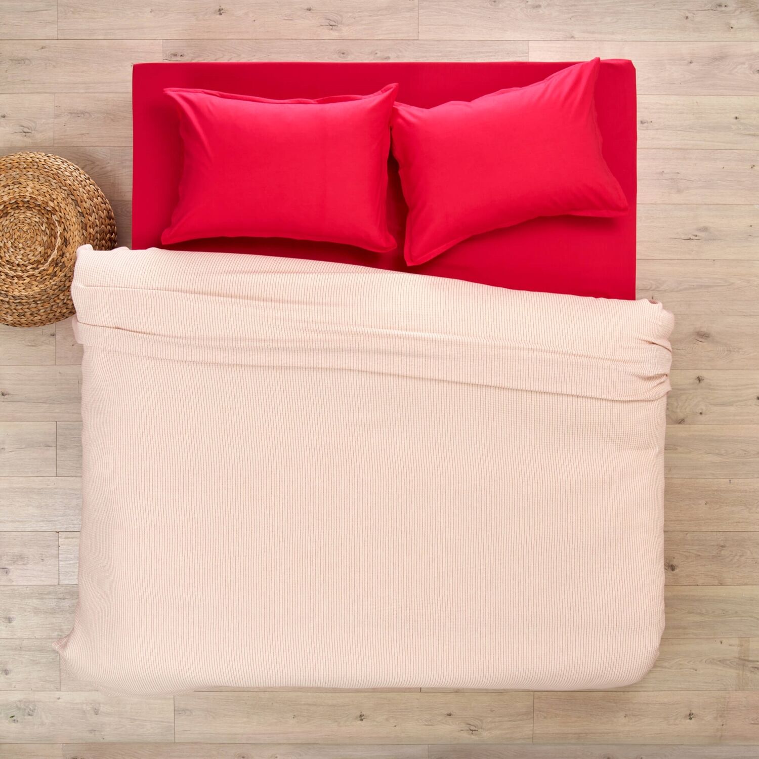 Taç Plain Bmr Çift Kişilik Private Set Fuşya