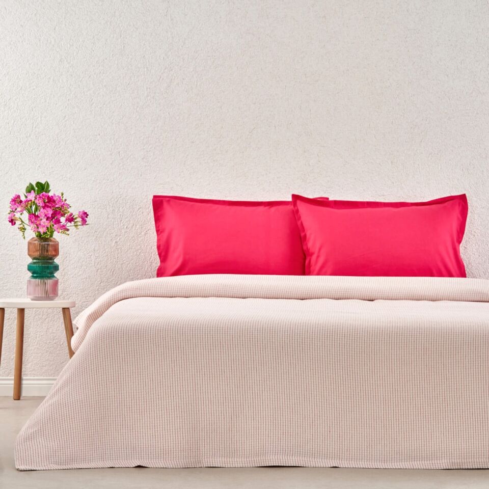 Taç Plain Bmr Çift Kişilik Private Set Fuşya