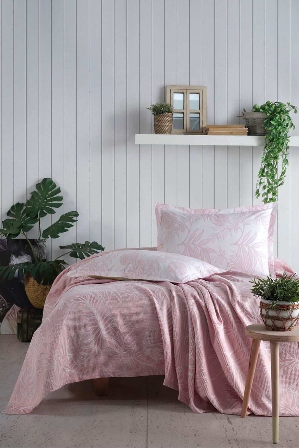 Clasy Mentha Çift Kişilik Jakarlı Pike Takımı V1