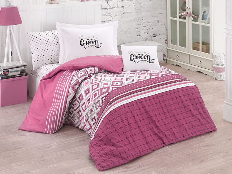 Clasy Tek Kişilik Ranforce Nevresim Takımı Little Queen