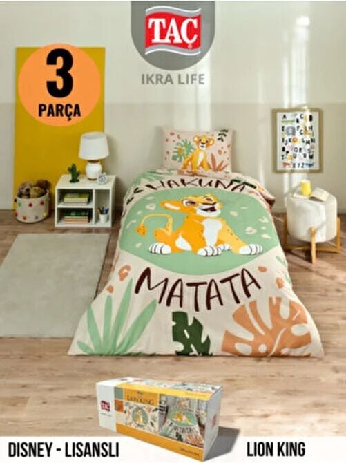 Lion King Disney Tek Kişili Nevresim Takımı