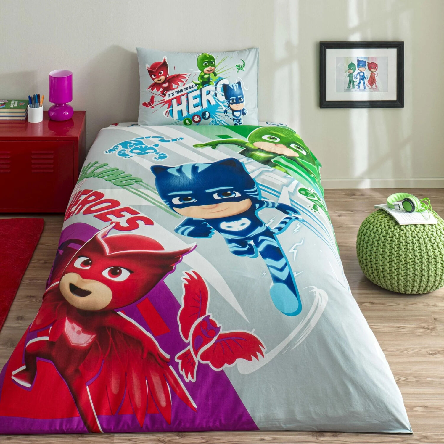 Taç Yeni Sezon Lisanslı Pj Masks Super Team Nevresim Takımı