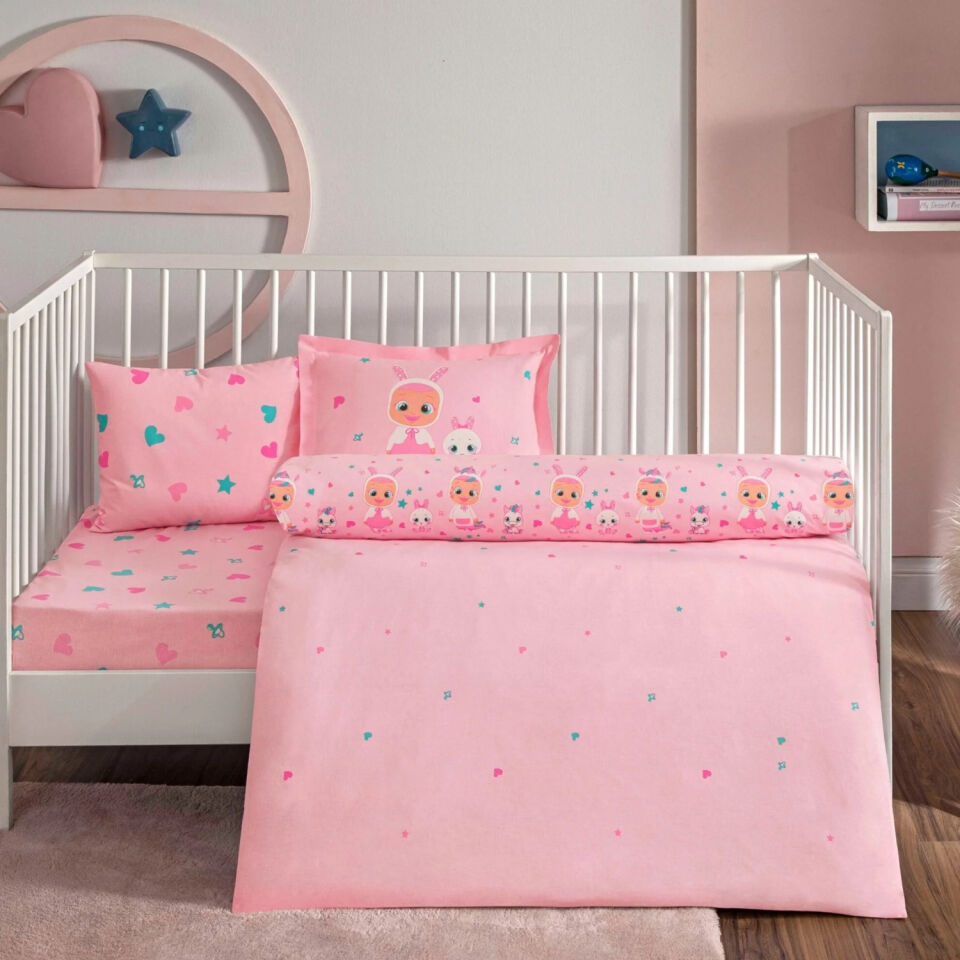 Taç Lisanslı Cry Babıes Sweet Baby Bebek Nevresim Takımı