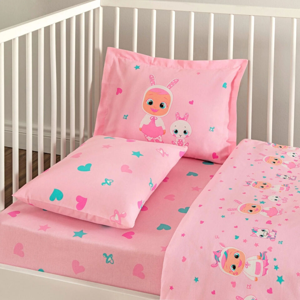 Taç Lisanslı Cry Babıes Sweet Baby Bebek Nevresim Takımı