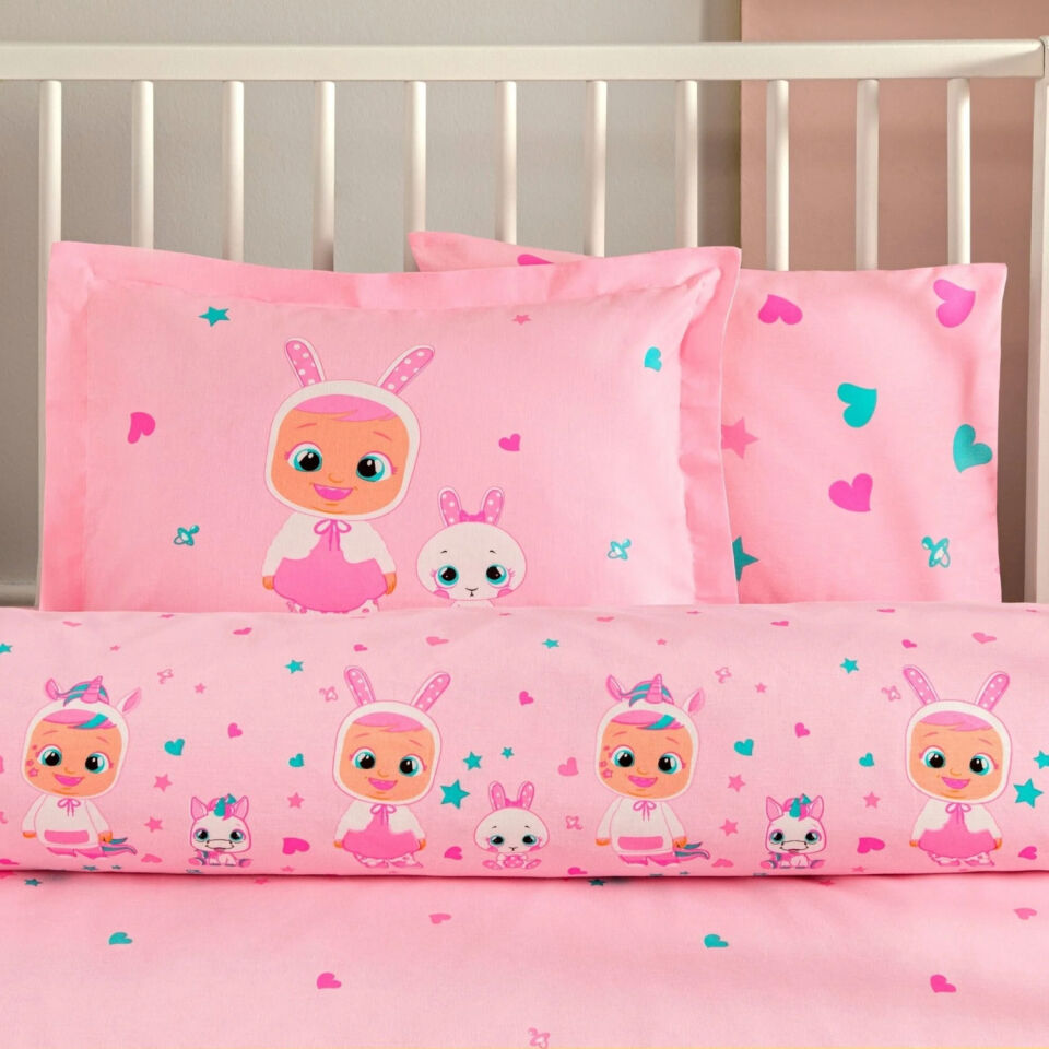 Taç Lisanslı Cry Babıes Sweet Baby Bebek Nevresim Takımı