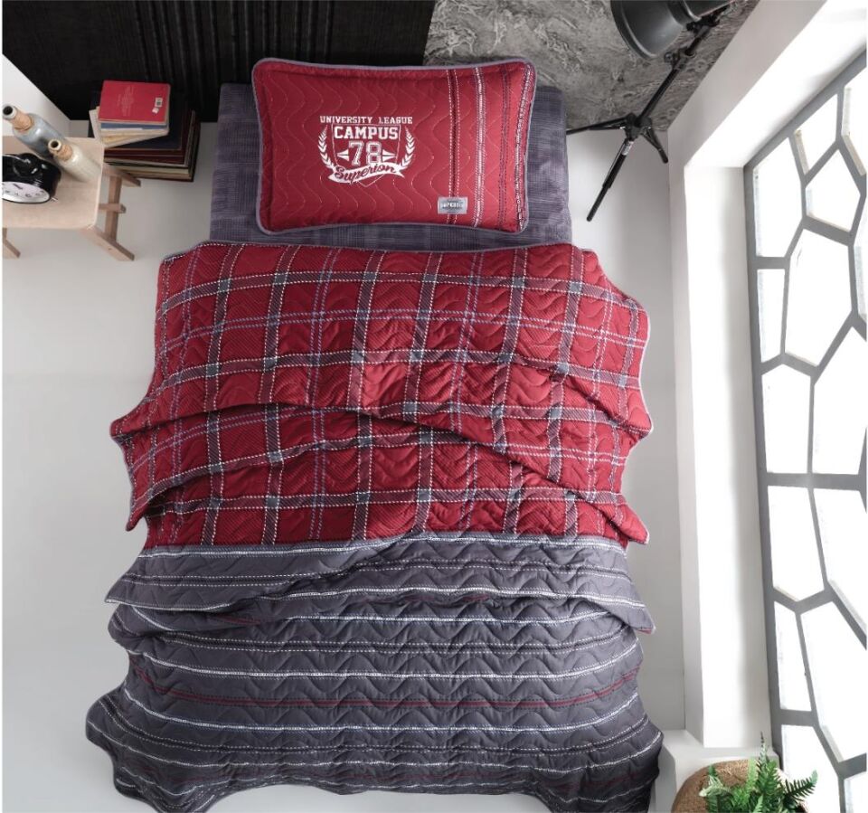 Clasy Campus V1 Ranforce %100 Pamuk Tek Kişilik Yatak Örtüsü