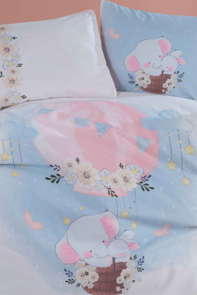 Clasy Bambi Pudra %100 Pamuk Bebek Nevresim Takımı