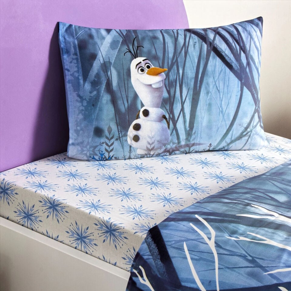 Taç Lisanslı Disney Frozen Winter Tek Kişilik Pamuk Nevresim Takımı