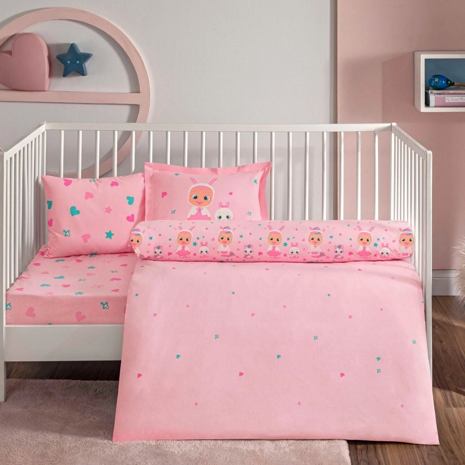 Taç Lisanslı Cry Babıes Sweet Baby Bebek Nevresim Takımı